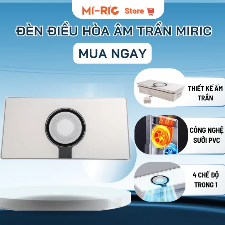 Đèn điều hòa phòng tắm âm trần Miric SE30 cao cấp 5 trong 1